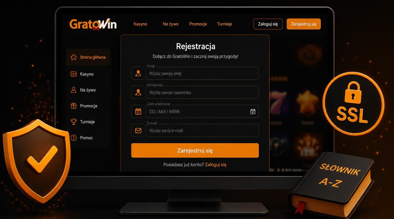 interfejs rejestracji GratoWin z formularzem
